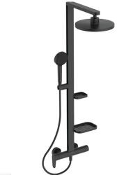 Ideal Standard ALU+ Ceraflow zuhanyrendszer falra szerelhető karos zuhanycsapteleppel, selyem fekete BD584XG (BD584XG)