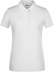 Daiber Tricou polo pentru femei din bumbac organic 8009 - Gri fin | XL (8009-1782964290)