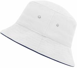 Myrtle Beach Pălărie din bumbac MB012 - Albă / albastru închis | S/M (MB012-90750)