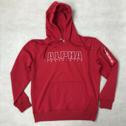 Alpha Industries Alpha Embroidery Hoody - rbf red