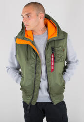 Alpha Industries Hooded MA-1 Vest - sage green