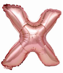 Balloons4party Balon folie litera X rose gold 40 cm
