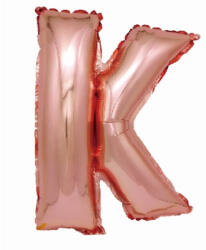 Balloons4party Balon folie litera K rose gold 40 cm