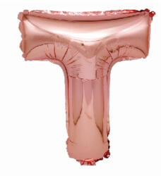  Balon Folie Litera T - 40cm - Rose Gold