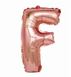 Balloons4party Balon folie litera F rose gold 40 cm