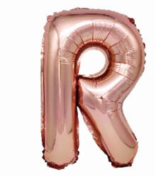  Balon party, folie metalizata roz, 40 cm, litera R