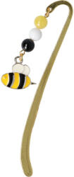  Könyvjelző, arany színű, méhecskés (gkjmehecsau)