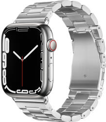 Hoco Grand Three fém szíj Apple Watch-hoz 42/44/45/49mm WA10 - Ezüst (WA1042-0S) - enstilusom