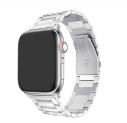Apple Watchra 38/40/41 mm Three Fém szíj - Ezüst (IWFT302)