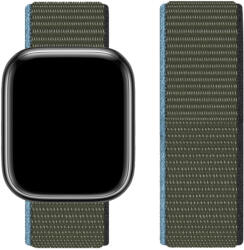 Hoco Original tépőzáras szövet szíj Apple Watch-hoz 38/40/41mm WA02 - Sötét olivazöld (WA0238-SO06)