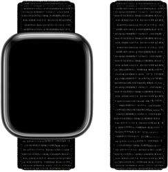  Hoco Original tépőzáras szövet szíj Apple Watch-hoz 38/40/41mm WA02 - Pure Fekete (WA0238-P01)