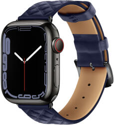 Hoco Elegant bőrszíj Apple Watch-hoz 42/44/45/49mm WA18 - Éjkék (WA1842-03)