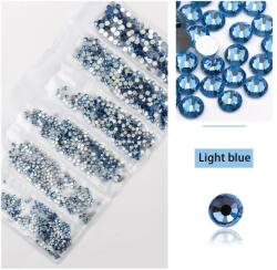  1680 darabos kristály strassz készlet 6 féle méretben P25 - Light blue