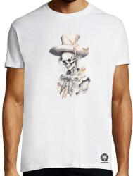 Magnolion Kalapos rajz csontváz v2 póló