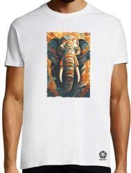 Magnolion Absztrakt elefánt v2 póló