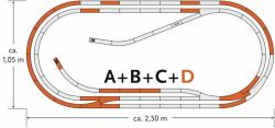 Roco Комплект релси D - Roco (61103)