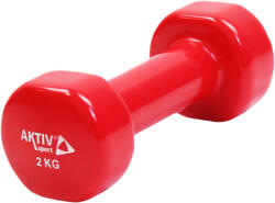Aktivsport Kézisúlyzó vinyl Aktivsport 2 kg piros (LKDB-504A-2KG)