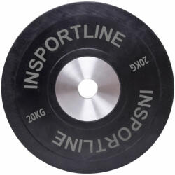 inSPORTline Gumis súlytárcsa inSPORTline Bumper Plate 20 kg 50 mm (10380) - s1sport Súlytárcsa