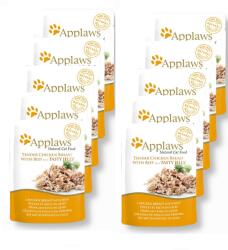Applaws Chicken & beef in a tasty jelly 10x70 g