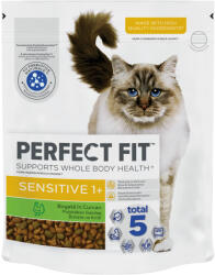 Perfect Fit PERFECT FIT Cat Sensitive 1+, Curcan, hrană uscată pisici, sistem digestiv, 750g