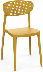 ROJAPLAST Aire műanyag kartámaszos kerti szék - Mustársárga (540205)