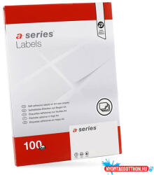  Etikett címke, 210x148mm, 100 lap, 2 címke/lap A-Series (37705)