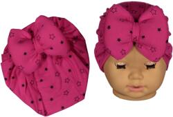 NewWorld Căciulița pentru bebeluși tip turban NewWorld - Roz cu iepurași (207957-4)