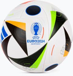 Adidas Minge de fotbal adidas Fussballliebe Competition Euro 2024 white/black/glow blue mărime 4