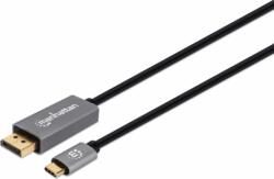 Manhattan 354844 USB-C - DisplayPort kábel 2m - Fekete (354844)