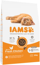 Iams IAMS 10% reducere! 10 kg hrană uscată - Vitality Kitten cu Pui proaspăt (10 kg)