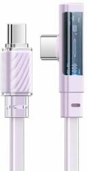 Mcdodo Cablu USB-C la USB-C Mcdodo CA-3454 90 grade 1, 8 m cu LED (violet) (CA-3454)