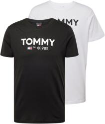 Tommy Jeans Tricou negru, alb, Mărimea XXL