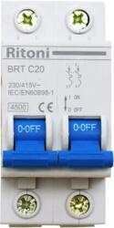 Comtec Intrerupator automat bipolar RITONI BRT 4.5kA MCB 10/2/C 10A (MF0001-14715)
