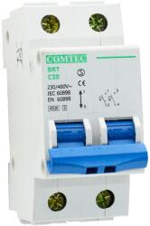 Comtec Intrerupator automat bipolar BRT 4.5kA MCB 20/2/C 20A (MF0001-14617)