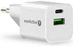 everActive SC-390Q USB-A/USB-C fehér 30W hálózati töltő (everActive-SC-390Q)