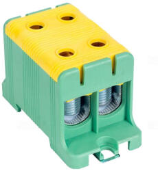 Tracon Fővezeték sorkapocs sínre és felületre zöld/sá 16-95mm2, max. 800VAC max. 245A FLEAL-95/2Z Tracon (AL-95/2ZS)