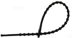 Tracon Kábelkötegelő 150x2, 0 fekete, nyitható, gyöngyös UV-álló 150F-GY Tracon (150F-GY)