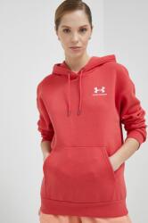 Under Armour felső piros, női, sima, kapucnis - piros S - answear - 25 990 Ft