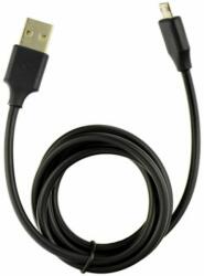 Micro USB adat- és töltőkábel 2 oldalú csatlakozófejjel 1m (fekete)