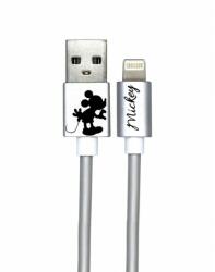 mobilePlaza Disney Mickey Mouse adat- és töltőkábel USB - Lightning 1m (ezüst)