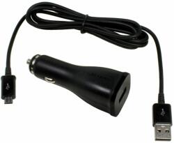 Samsung gyári autós töltő adapter 2A + Micro USB kábel 1m (fekete)