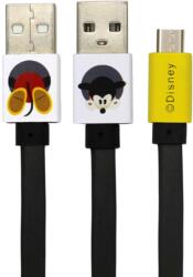  Disney Mickey Mouse adat- és töltőkábel USB - Micro USB 1m (fekete)