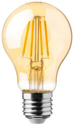 V-TAC Borostyán LED izzó filament COG E27 A60 12W 2200K gömb - 217457