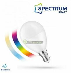 spectrumLED Easy Smart 4, 9W szabályozható, CCT, RGBW, bluetooth okos E14 LED kisgömb izzó WOJ14630 (WOJ14630)