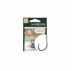 Maruto Horog 8356-bd Carp Hooks Barbed Forged Straight Eye Hc Black Nickel 10 (43205-010)
