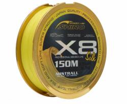 MISTRALL Shiro Silk X8 150m sárga 15 mm (ZM3501015)