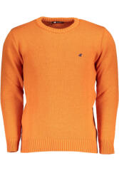 U. S. Grand Polo Equipment & Apparel Pulover barbati cu guler rotund brodat si logo portocaliu deschis (FI-USTR950_ARMATTONE_XL)