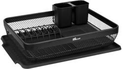 Horecano HOME-Стелаж за чинии 43x32xh13.5cm MATT BLACK (KM010A) (0185158)