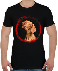 printfashion vizsla kutyus - férfi - Férfi póló - Fekete (15317980)
