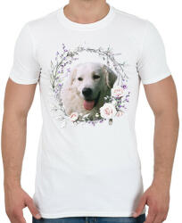 printfashion kuvasz kutyus - női - Férfi póló - Fehér (15313283)